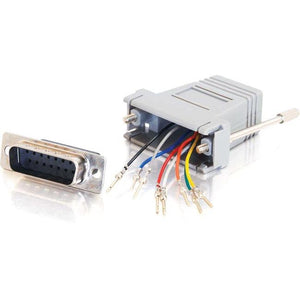 C2G RJ45 to DB15 Male Modular Adapter